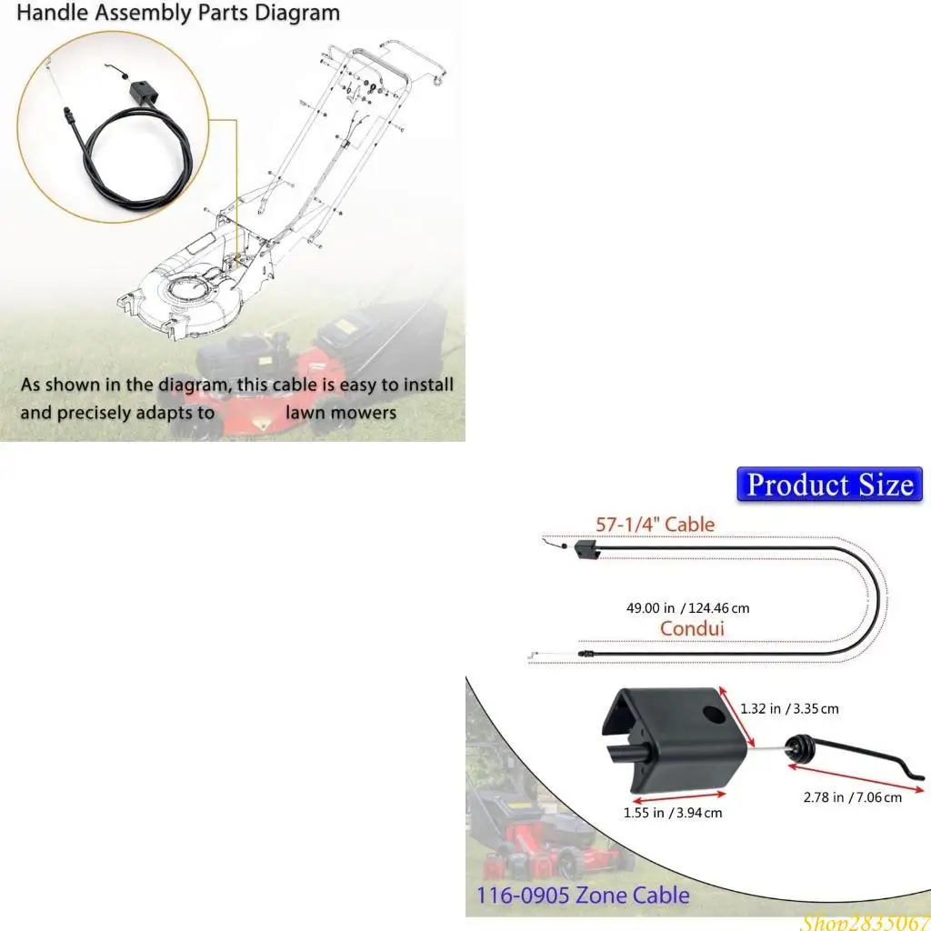 Effective Area Line For Business Mowers 1160905 Model Metal Frame For Added Durability 831F
