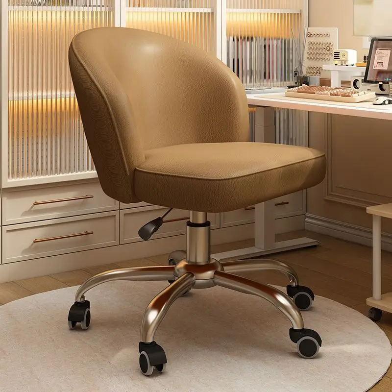 Cream Style Computer Chair Home Students Comfortable Study Makeup Office Chair Bedroom Dormitory Trendy Ergonomic Design