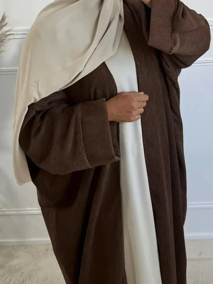 الخريف مسلم عباية المرأة عيد سميكة سروال قصير فستان كاديجان رداء طويل فساتين الحفلات دبي عبايات قفطان فيستدوس المغرب قفطان #1