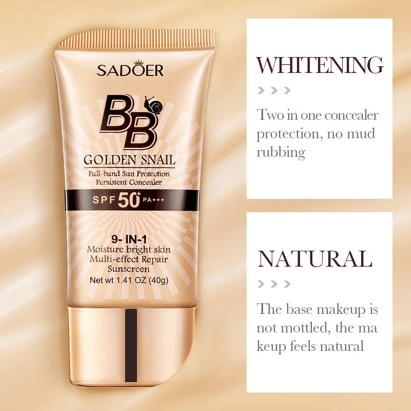 Oil-Control Matte BB Cream Liquid Foundation กันน้ํา Lasting Full Coverage Acne Spot Dark Circle คอนซีลเลอร์ครีมทาหน้าหน้าขาวใสแบบสาวเกาหลีบูสติ้งครีมผิวใสเร่งด่วน!!ท้าพิสูจน์จํานวน 3 แต่งหน้า