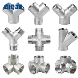 BSP Male+Female Threaded 3 4 5 Way Tee Y X Pipe Fitting 1/4