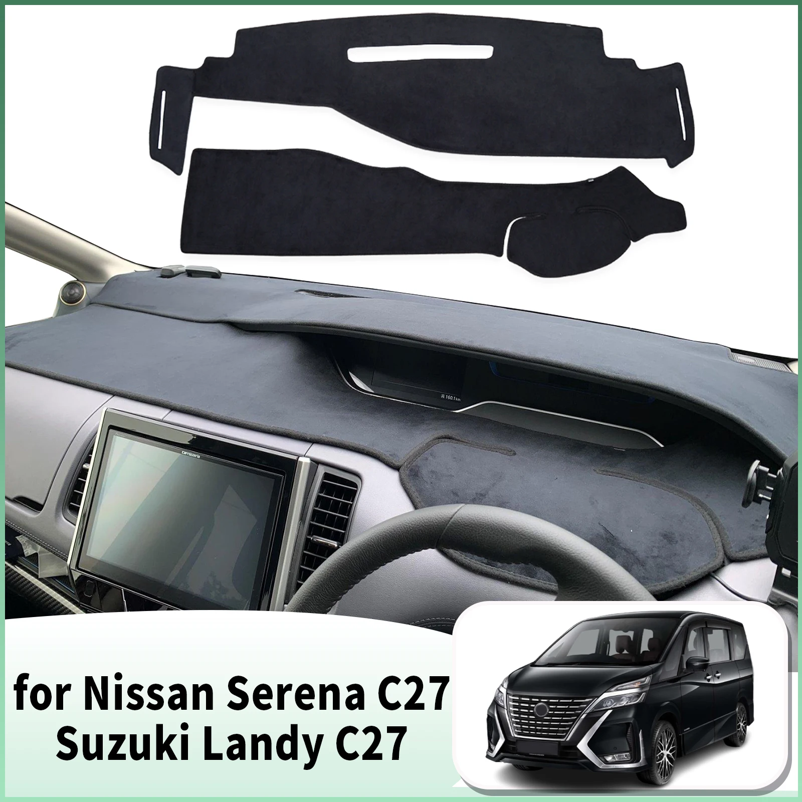 

fit for Nissan Serena C27 2016-2022 Suzuki Landy Car Dashmat Accessories Dashboard Cover Pad DashMat Sunshade Protective Carpet