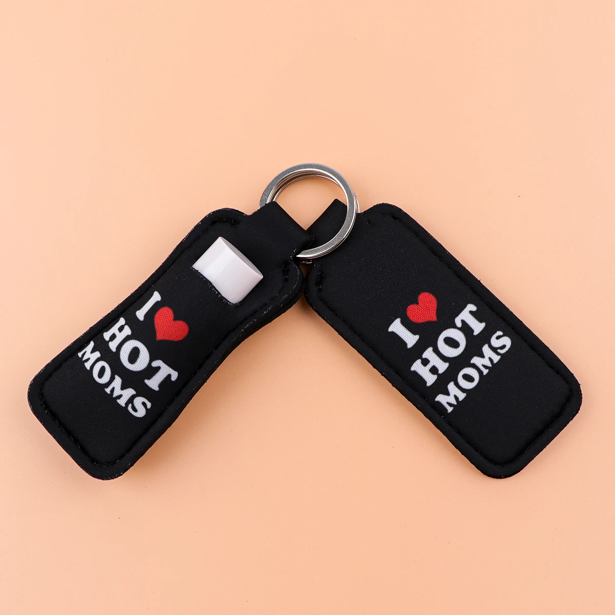 I LOVE Jesus Lipstick Holder Keychain Women's Keyring Multi-Functional with Lip Balm Pouch Bag Accessories Mother Gifts