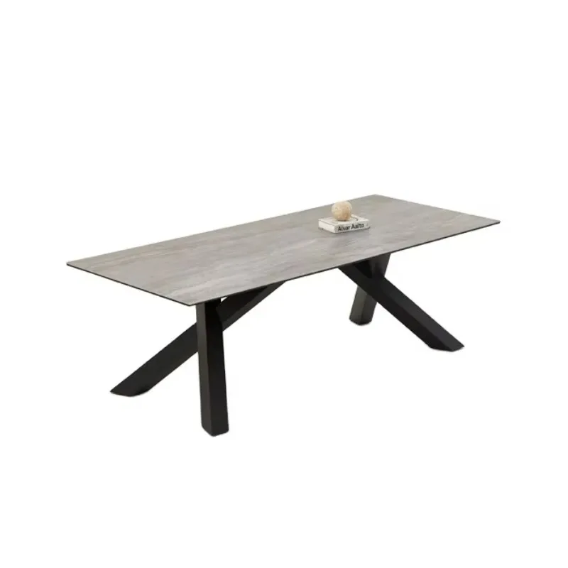 

Modern Design Table Dining Room Furniture Solid Oak Walnut Wood Slab Dining Tables