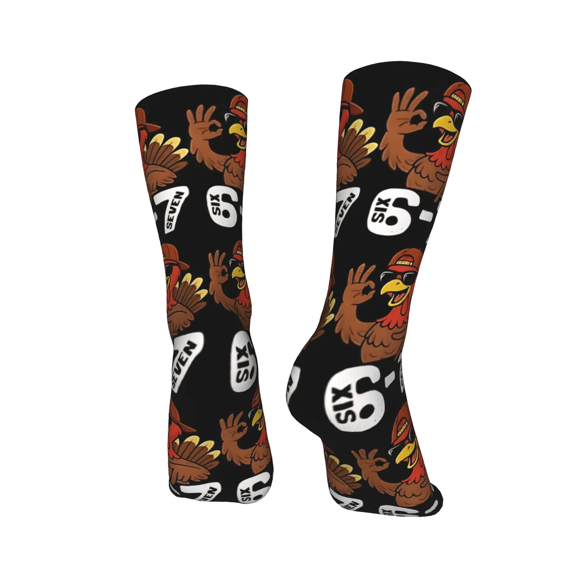 Calzini per coppia Six Seven Turchia Calze per il Ringraziamento Calzini comodi Kawaii primaverili Calzini antibatterici per ciclismo personalizzati