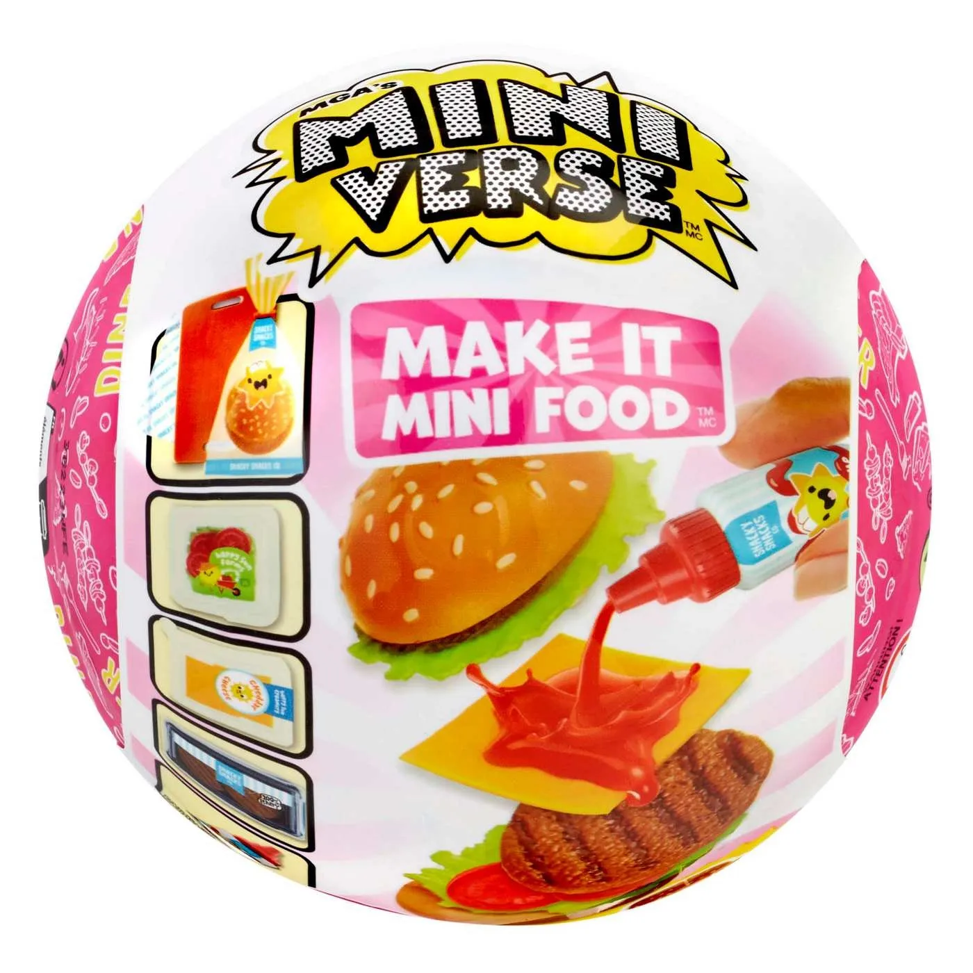 MGA Miniverse Miniverse Make It Mini Food Diner Series 3 صندوق أعمى DIY المكونات المطبخ الديكور هدية عيد ميلاد للأطفال