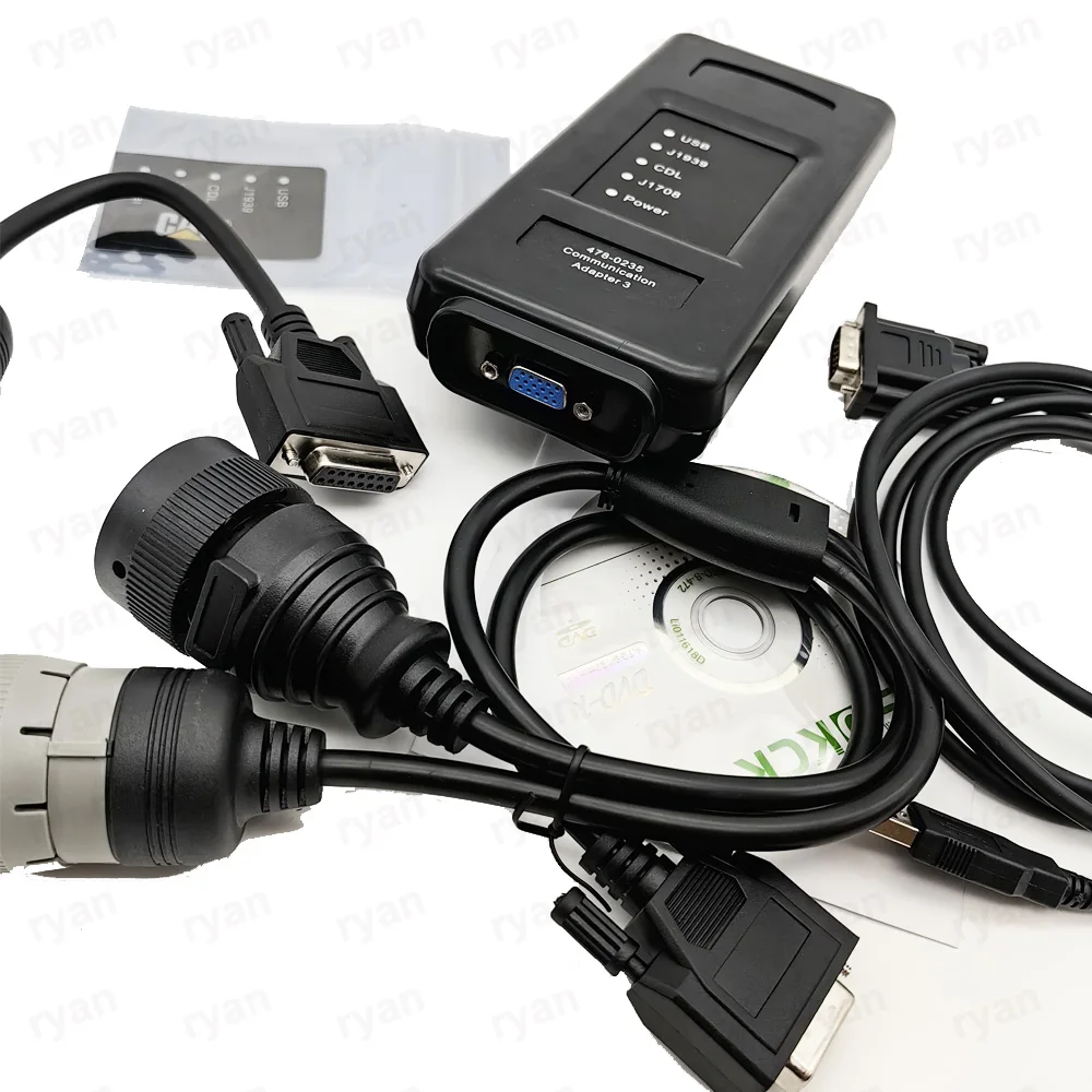 1:1 CAT ET4 478-0235 Communication Adapter III Truck Diagnostic Tool 2019 CAT4 ET 4 Heavy Duty Scanner With Suitcase