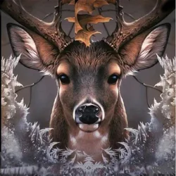 AB diamond cross stitch Deer in the snow forest 5D DIY diamond embroidery rhinestone painting diamond painting