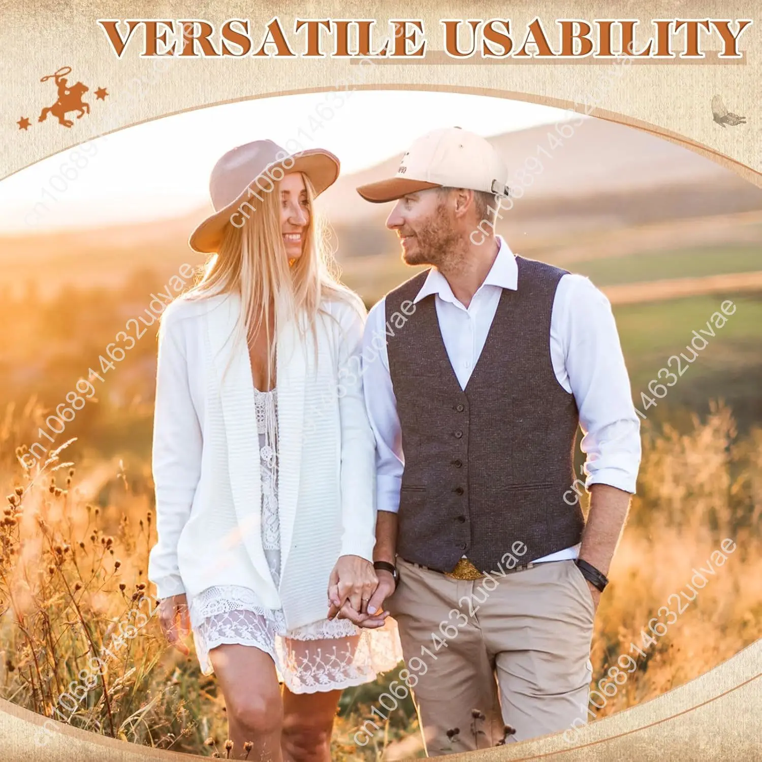 JaGely Chapéu de caminhoneiro vintage fofo chapéu de caminhoneiro ocidental país retrô bordado boné de cowboy ajustável para mulheres homens presentes