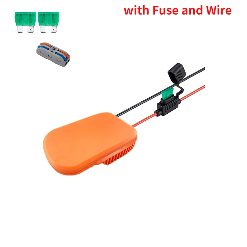 Hyper-Adaptador de ruedas de alimentación de batería de iones de litio DIY para Ridgid AEG, conector de alimentación de muelle de 18V, convertidor