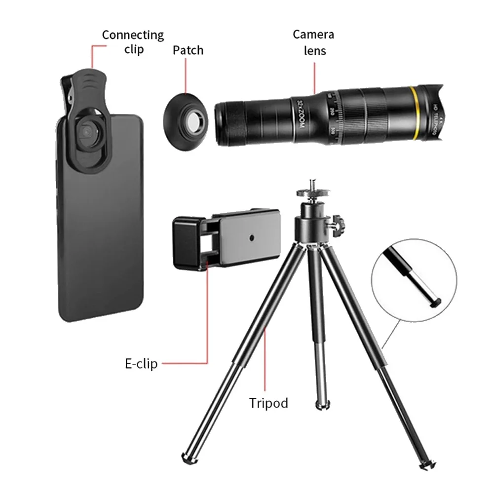 

FUFU 32X Phone Lens Portable Camera Macro Zoom Lenses for 12 11 Pro Max for Fish Eyes Lens for Phone