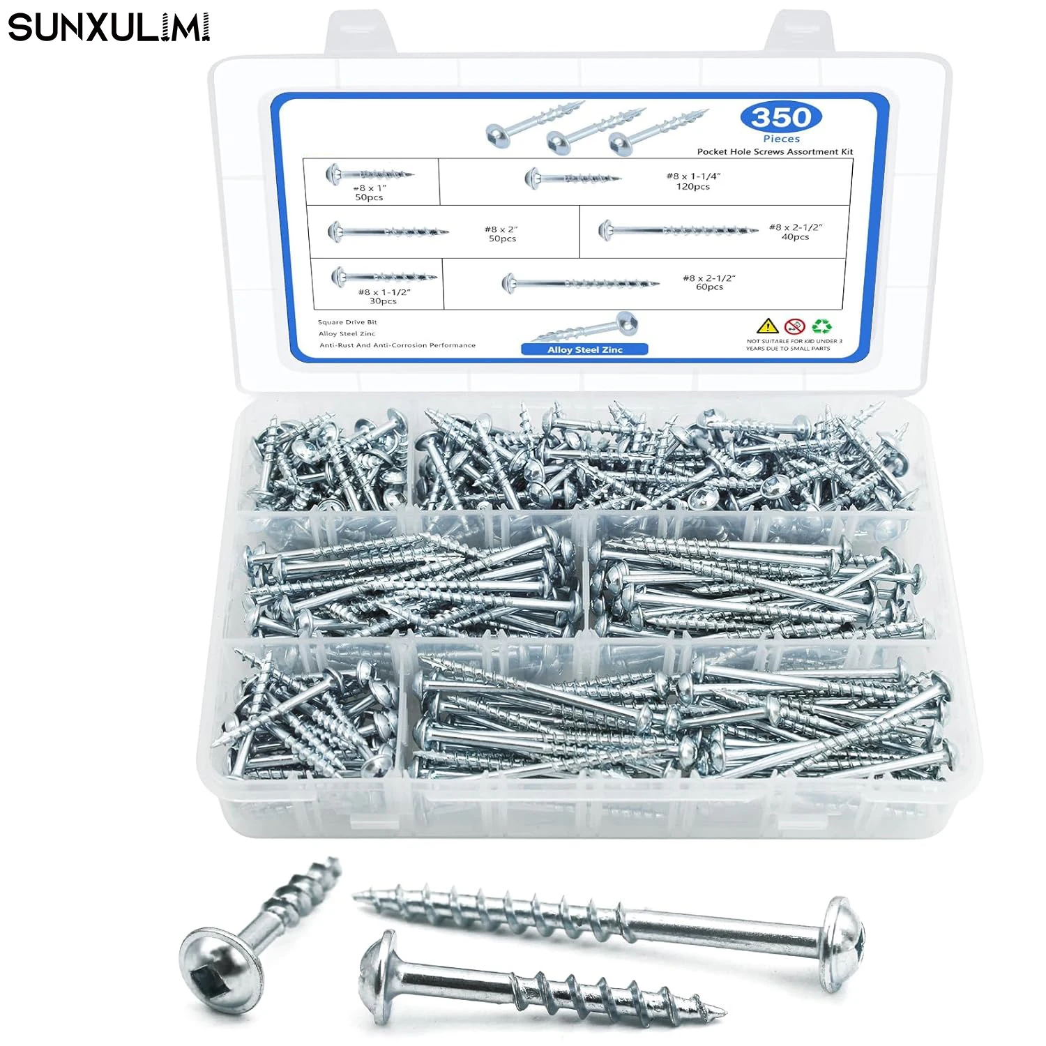 350 Pcs Pocket Hole…