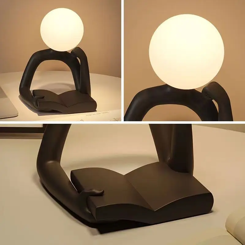 Imagem -02 - Usb Reader Desk Lamp Atmosfera Nightlight Bedroom Bedside Decoration Practical Gift