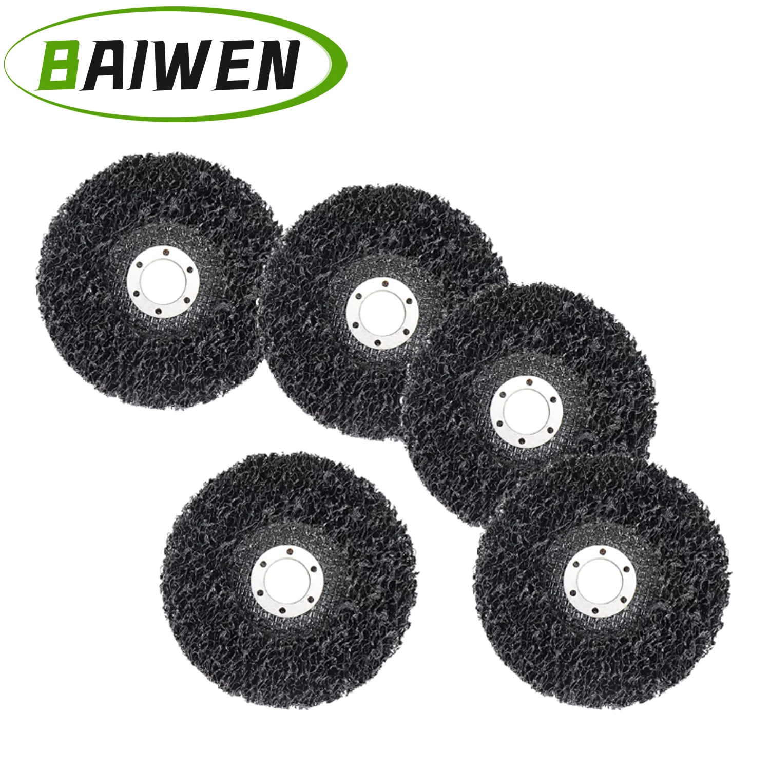 5pcs 125mm Coral Disc Poly Strip Disc Diamond Grinding Wheel Flap Disc for Angle Grinder Paint Resist Removal Clean Abrasive