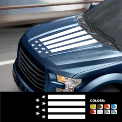 Pickup Engine Hood Stickers For Ford F 150 Raptor Truck Graphics Usa Stripes Decals Car Vinyl Film Decor Covers Auto Accessories