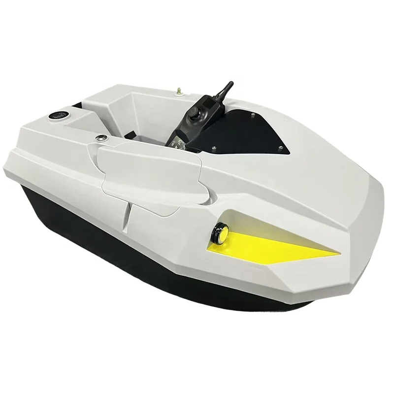 Waterproof 12V RC Bait Boat for Fishing Baitboat with 2kg Capacity Dual 15600mAh Batteries 500m Range and LED Night Illumination