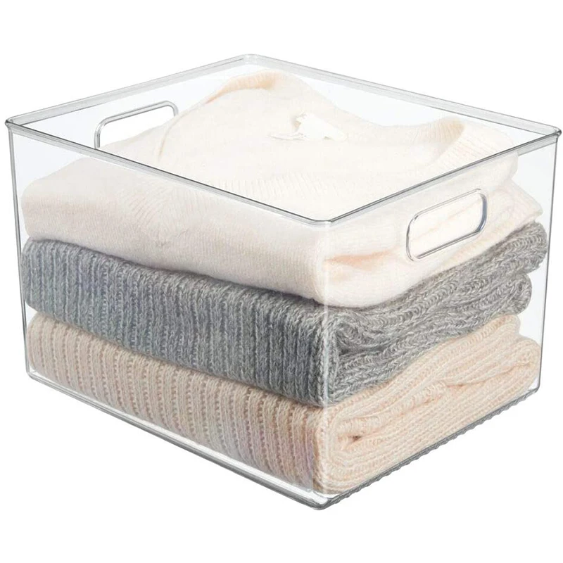 29X20x15cm Acrylic Transparent Refrigerator Storage Box Desktop Dormitory Bathroom Storage Box