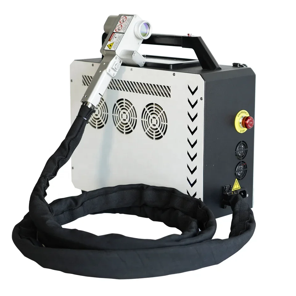 Lazer 50W 100W MINI Portable Handheld Laser Rust Oil Oxide Layer Removal Descaling Cleaning Machine