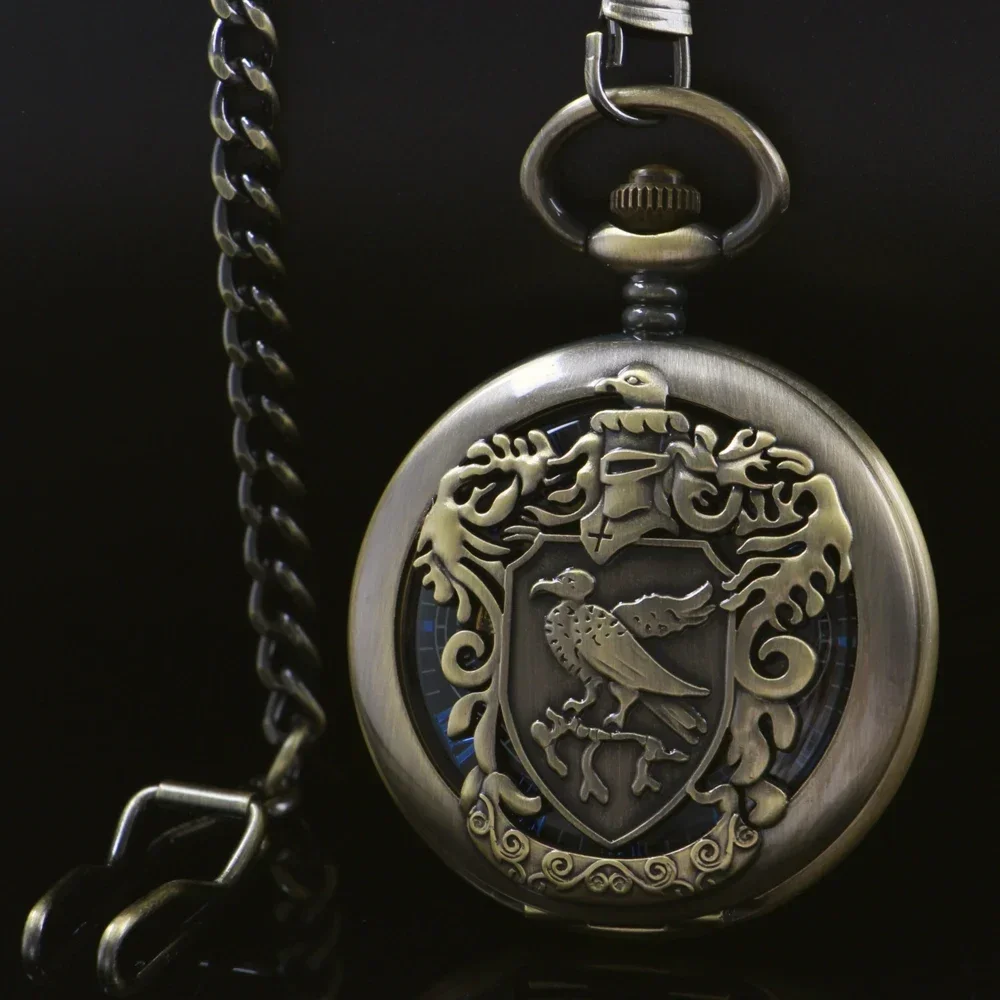 Hollow Half Hunter Mechanical Pocket Watch Cool Antique Pendant Manual Mechanism Pocket Clock Gift Male PJX1752