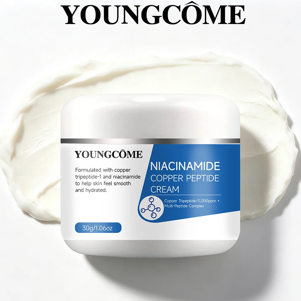 Niacinamide Copper Peptide Cream Copper Tripeptide-1 Multi-Peptide Complex Hydrating Smoothing All Skin 30g 60g Face Moisturizer