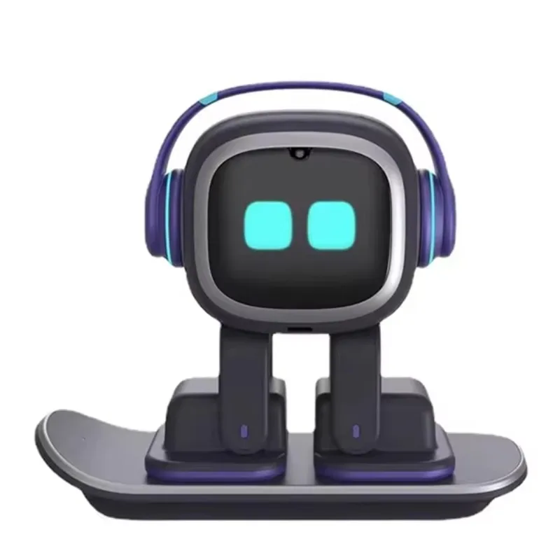 

New Design Emo Robot Emotional Voice Ai Desktop Toys Children Compansion Pet Vector Robot Christmas Gift