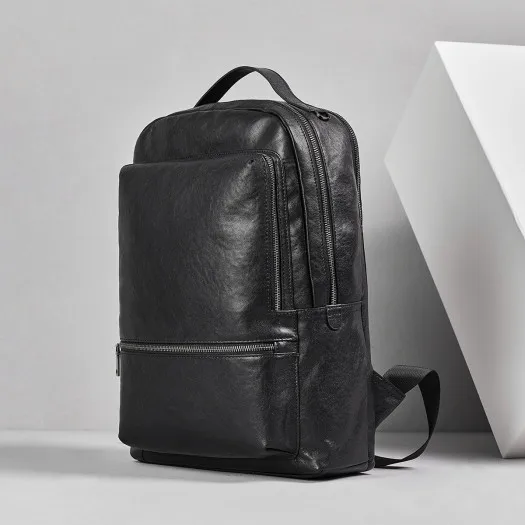 

Fashion Men Backpack Men's Fashion Casual Laptop Cowhide Business Large Capacity Travel Backpack School Bags For Teenagers