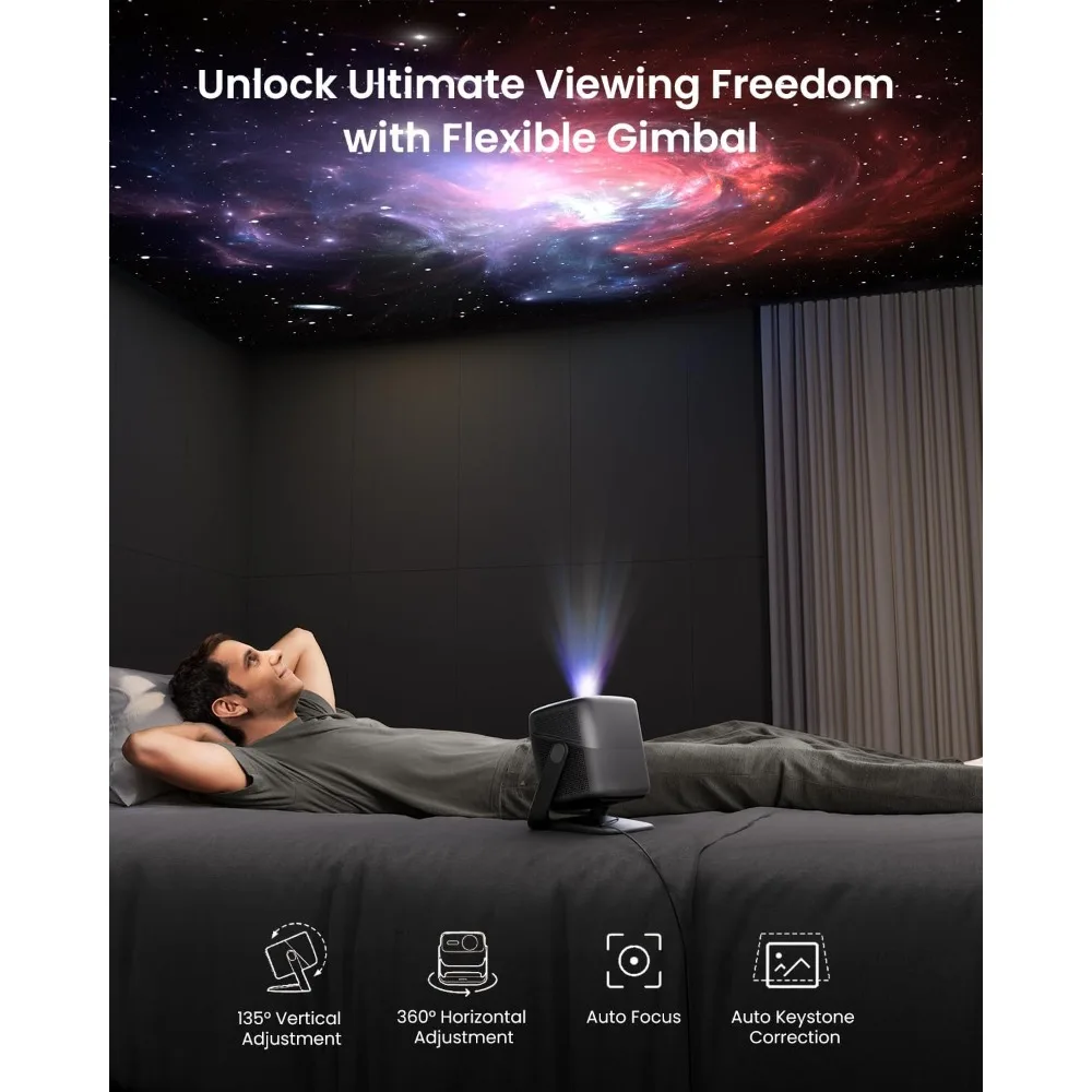 ترقية جهاز عرض N1S Ultimate Triple Laser 4K، جهاز عرض 3300ISO Lumens، شاشة تلقائية في الوقت الحقيقي، HDR10، 60 بوصة - 300 بوصة، بلو راي 3D-NEW