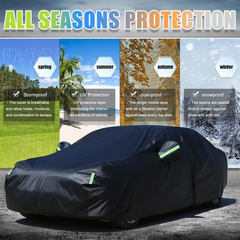 

For Honda Civic Car Full Outer Covers Outdoor Waterproof Dustproof Sun Rain Snow Protection Exterior Car Accessories