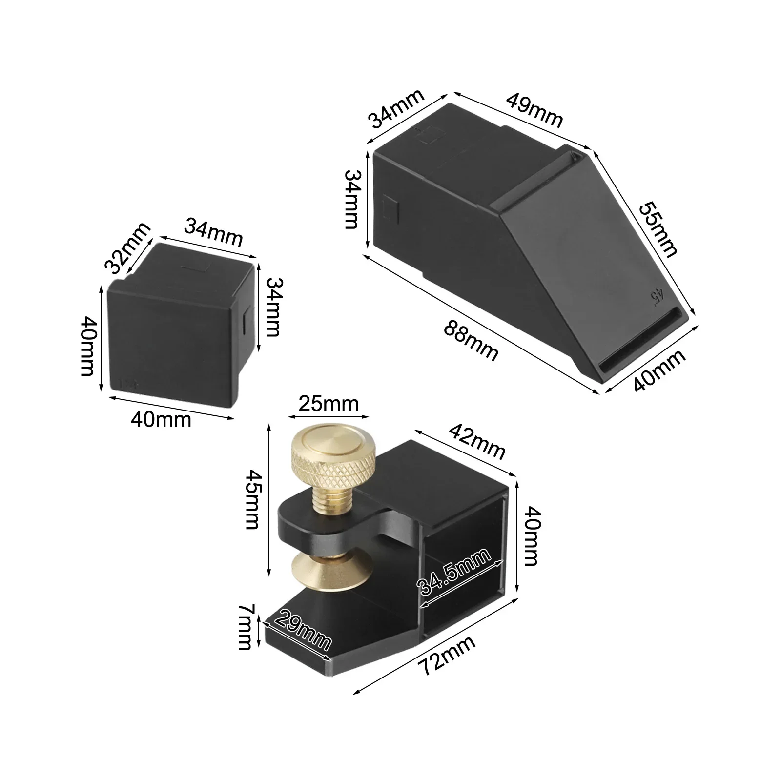 

As Pictures Show Dovetail Saw Guide Magnetic Saw Guide 45 And 90 Cutting Angles Aluminum Alloy And Plastic Material