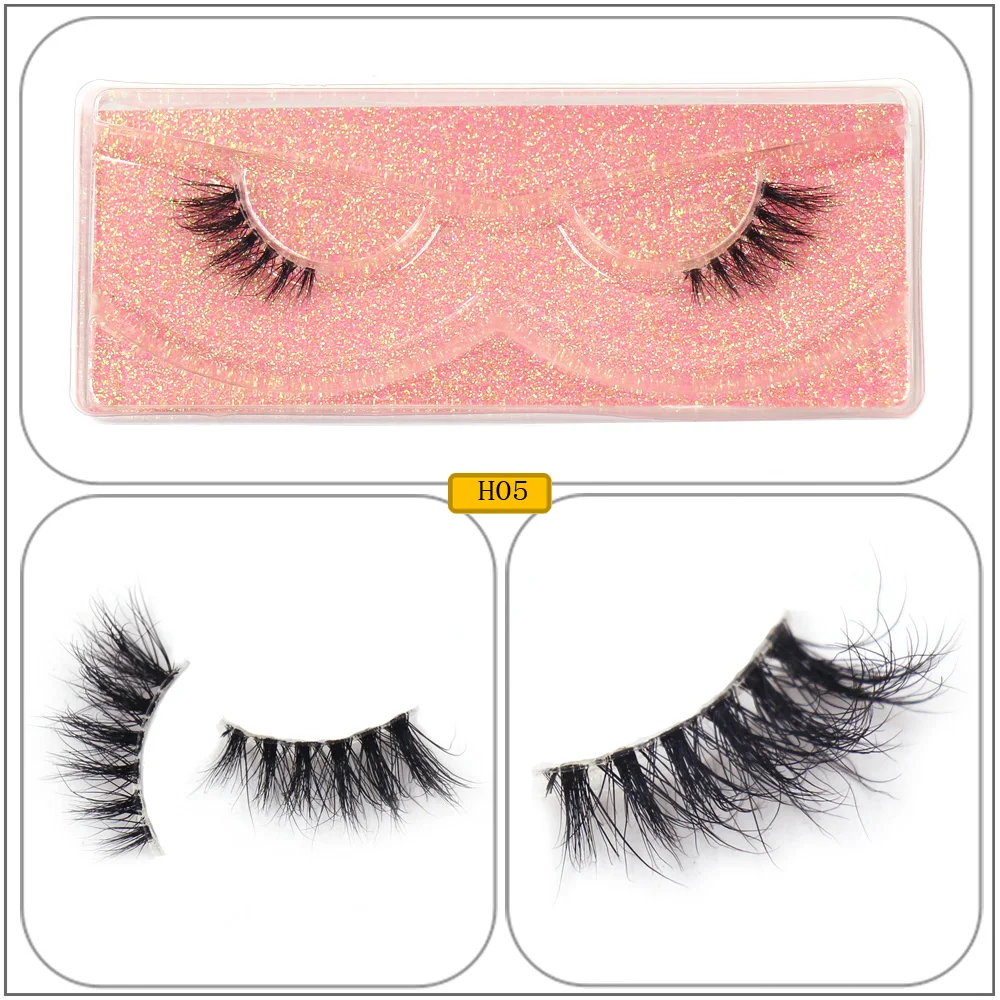 Half Lashes Strip Eyelashes Natural Soft Wispy False Eyelashes Natural Mink Lashes For Daily Makeup Eyelash Extension Fake Lashe