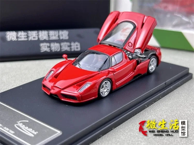 Modèle de voiture King Model 1:64 Enzo, objet rouge moulé sous pression, collection de cadeaux, Stocks en 2024