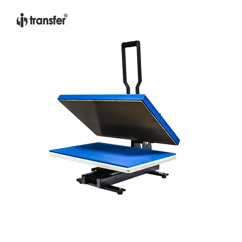 

Оборудование для теплопередачи футболок, машина для теплопередачи плоской одежды, ручное высокое давление, большая площадь 40*60 см