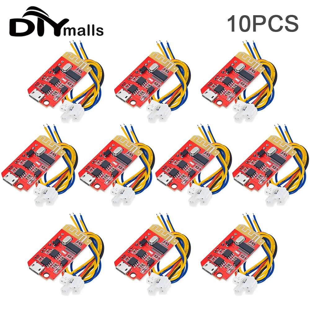 10PCS 3-5.5V 5V 3W Digital Audio Amplifier Board Double Dual Plate DIY Bluetooth Speaker Modification Sound Music Module