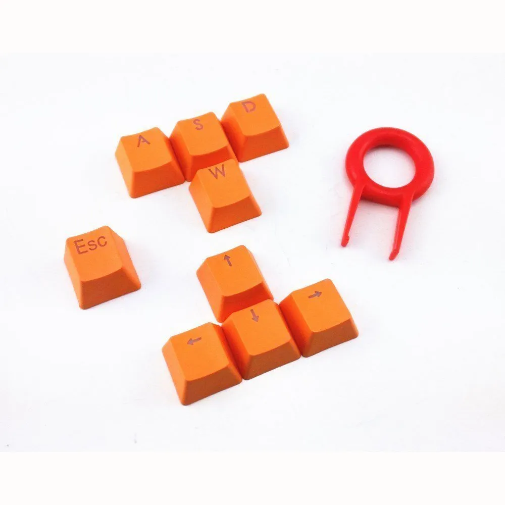 

Orange 9 Keys PBT Backlit Translucent Keycaps For Cherry MX Mechanical Keyboard