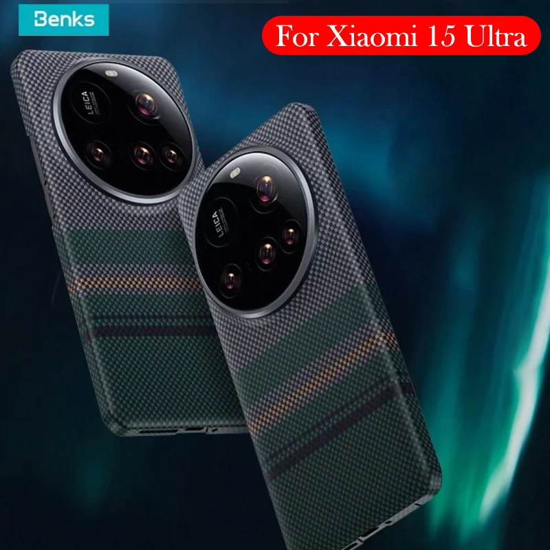 

Benks Kevlar Magnetic Case For Xiaomi 15 Ultra Carbon Fibre Back Cover Case for XIAOMI 15 ULTRA