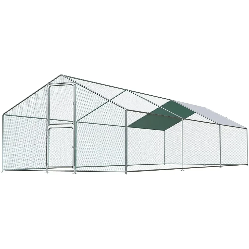 

Chicken Coops for 30 Chickens, Chicken Runs for Yard with Water Poof & UV Resistance Cover, Chicken Coop