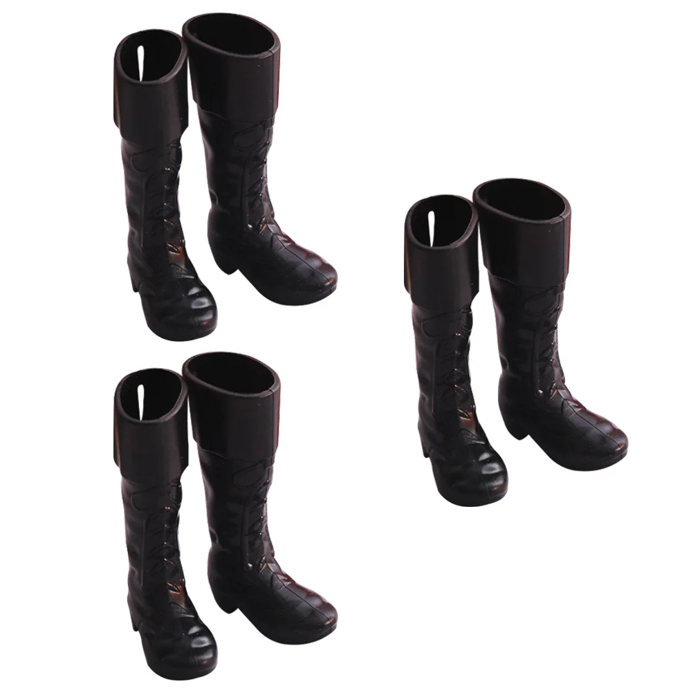 3 Paar Mini-Weihnachtsstiefel, schwarze Szene, Requisiten, Simulation, Schuhe, Spielzeug, Verzierung, Rückspiegel, Hausdekorationen, Bauchmuskeln, Kind