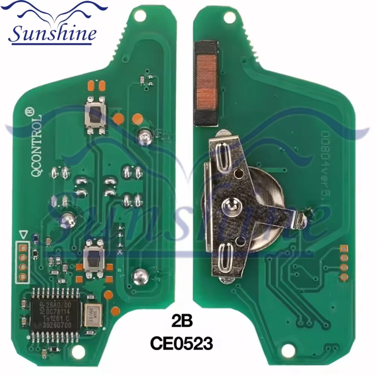 Sunshine 2/3 Buttons For Peugeot 407 407 307 308 607 Citroen C2 C3 C4 C5 ASK/FSK Remote Key Circuit Board CE0523/CE0536 pcf7941