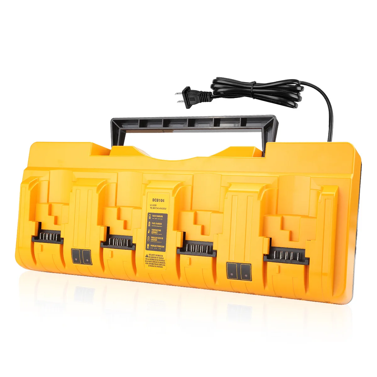 

DCB104 Замена зарядной станции для аккумуляторов Dewalt 20 В, совместимая с литиевой батареей Dewalt 12 В 20 В DCB120 DCB127 DCB112