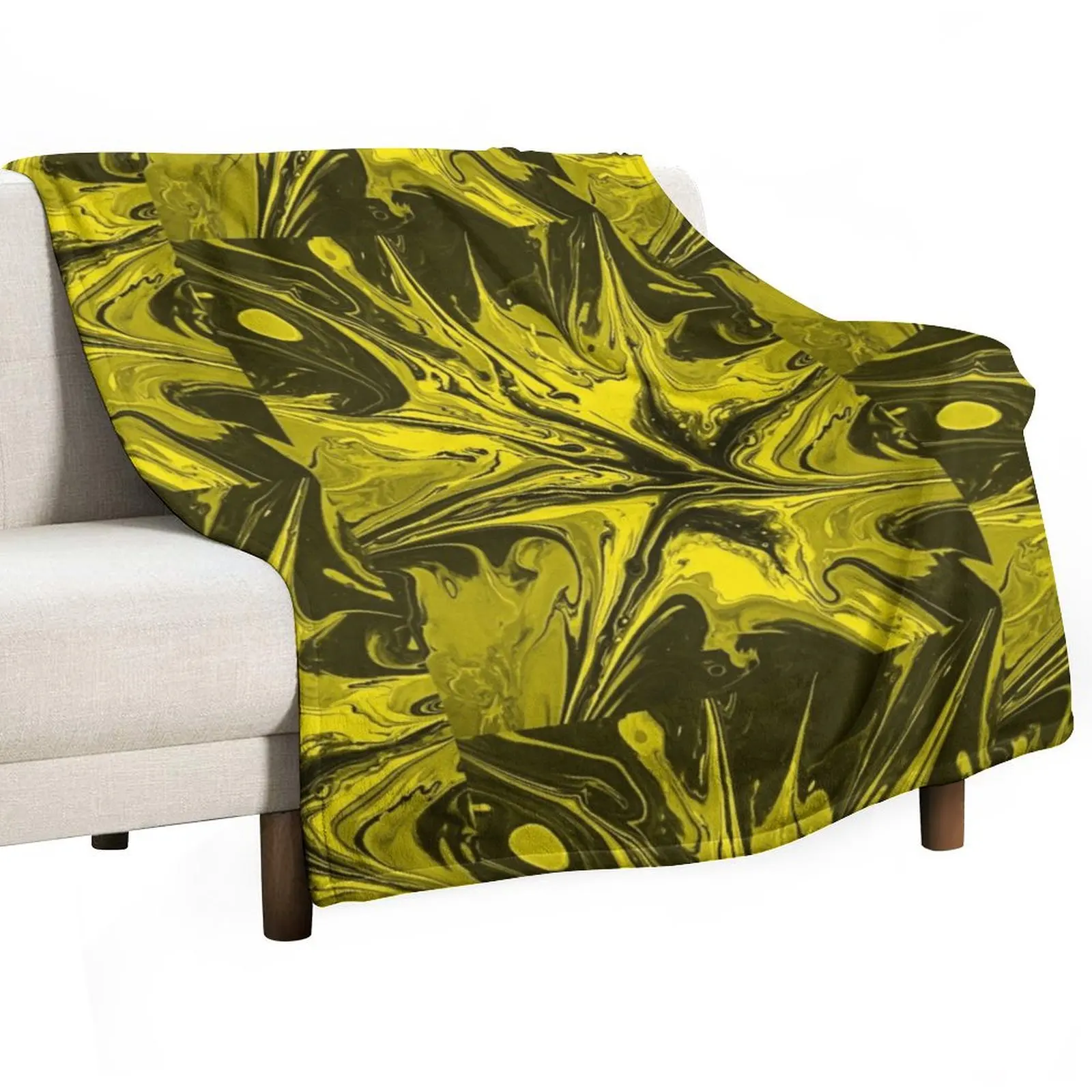 

Modern trendy abstract turquoise gold swirls Throw Blanket Soft Plaid Sleeping Bag warm for winter Bed Blankets