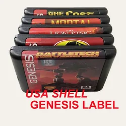 16 Bit MD Game Card - USA VERSION & US LABEL for SEGA MEGADRIVE Replacement Superior Quality
