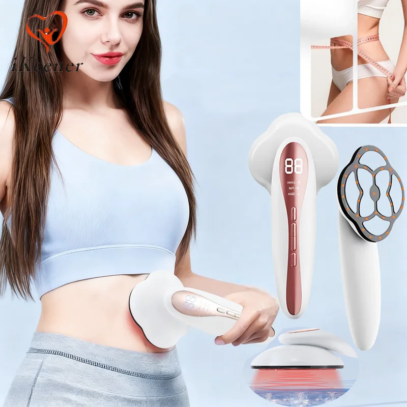 EMS Body Slimming Sculpting 3 Modes 15 Levels Beauty Massager Fat Burning Ultrasonic Guided Skin Rejuvenation Scrub Beauty Salon