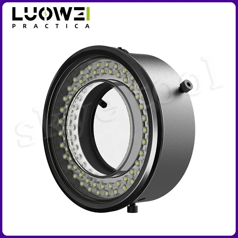 LUOWEI LS02 Microscope Polarized Ring Light HD Industrial 64 LED Large Lamp Beads USB Interface Adjustable Brightness