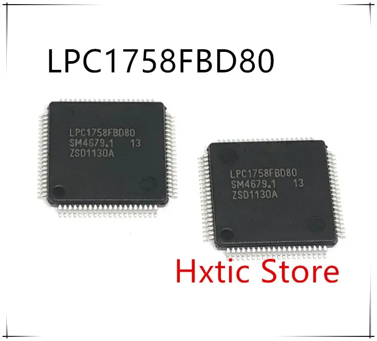 

10pcs/lot LPC1758FBD80 LPC1758 LQFP80