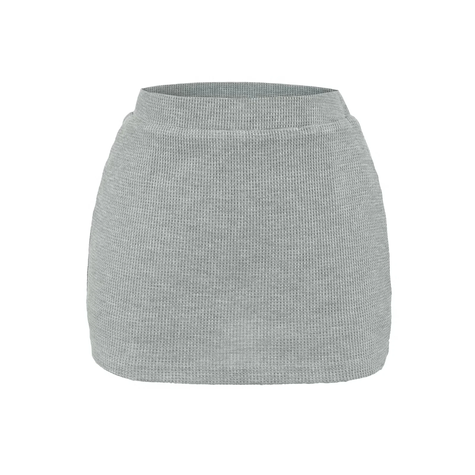 High Waist Women's  Skirt Elastic Slimming Base Layer Skirt Summer Pure Desire Short Skirt Anti-Light Walking