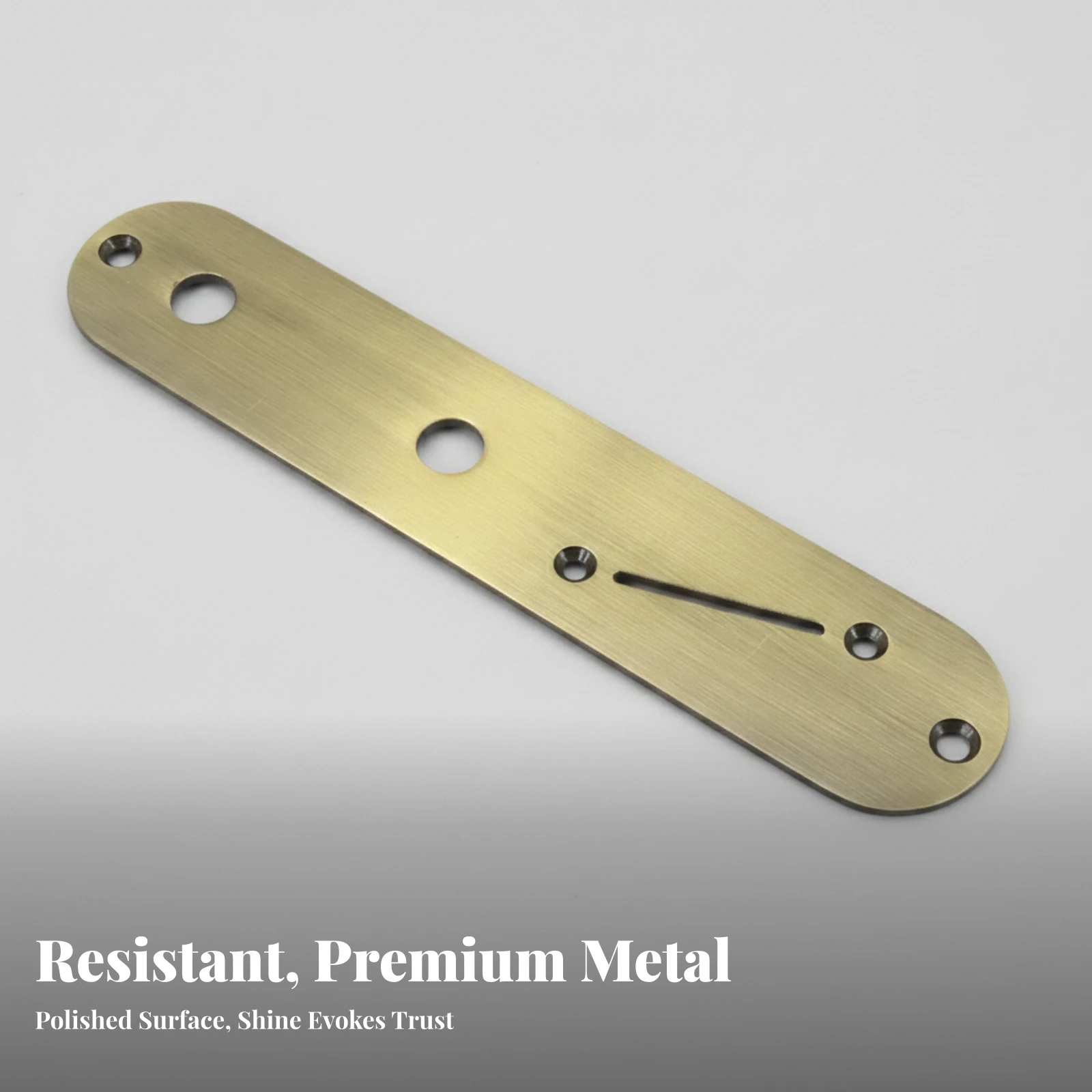 Guitar Jack Plate Brushed Metal Electric Guitar Jack Plate Instrument Hardware Replacement Part Stretched