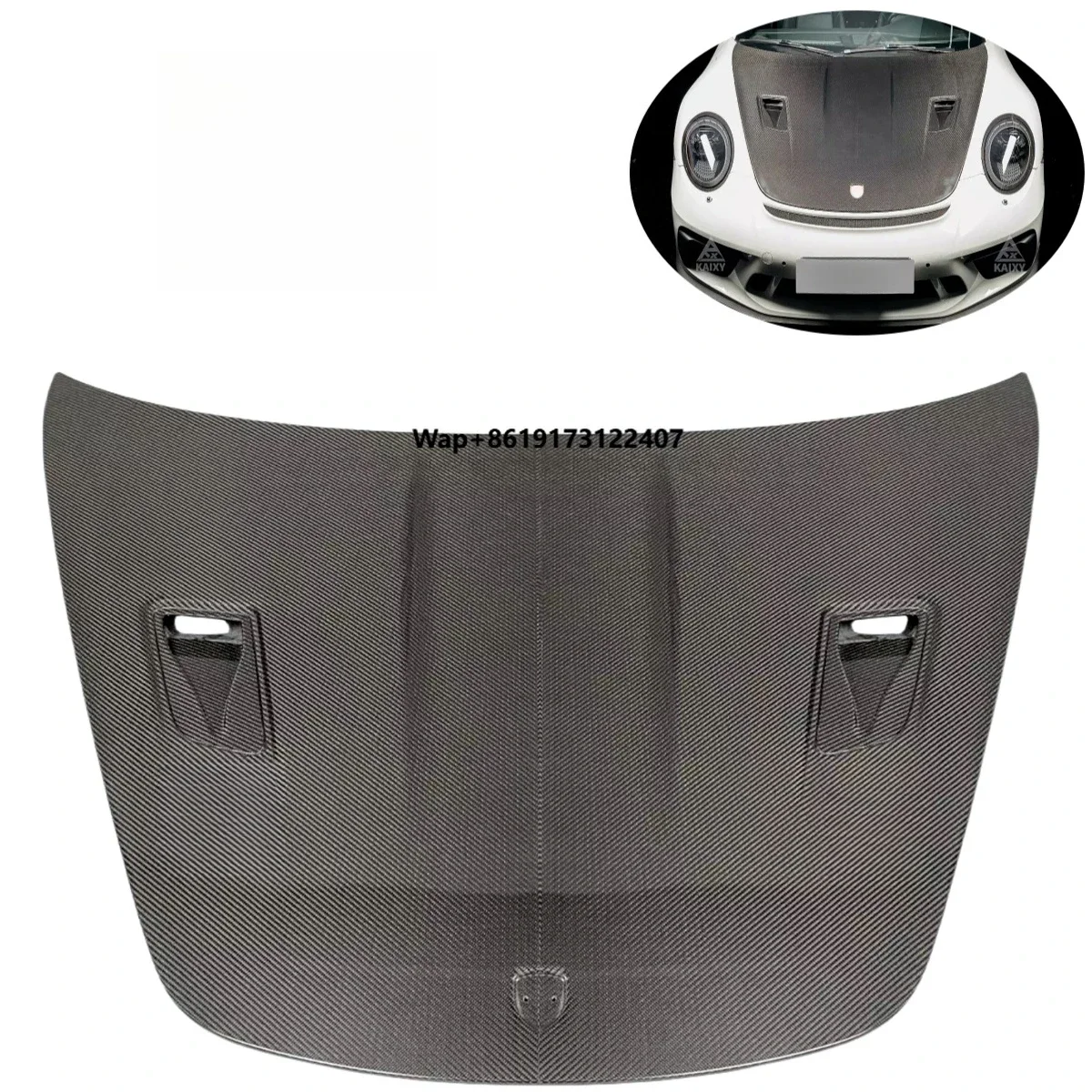 

GT3 Style Dry Carbon Fiber Hood for 911 Carrera 991 991.1 991.2 Front Engine Bonnet 2012-2018