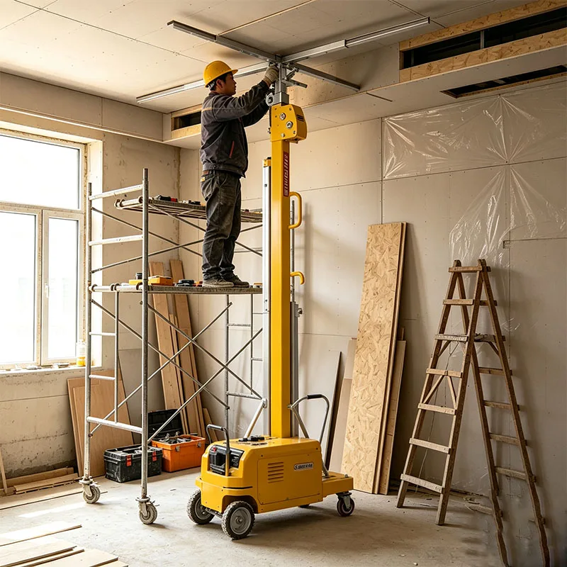 Multi-function Gypsum Board Lift  Portable Small Ceiling Tool Plate Lifter Drywall Lift Heavy Duty Lifter
