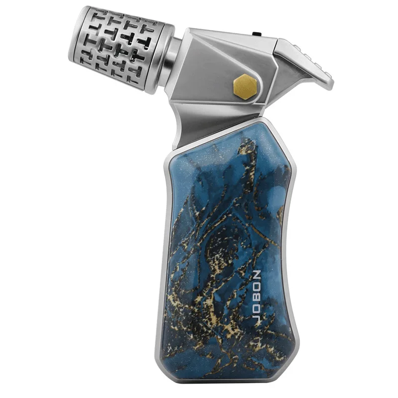

JOBON новая надувная зажигалка с синим пламенем и прямой зарядкой, портативная уличная сварочная зажигалка для барбекю, пистолет для прижигания сигар, зажигания