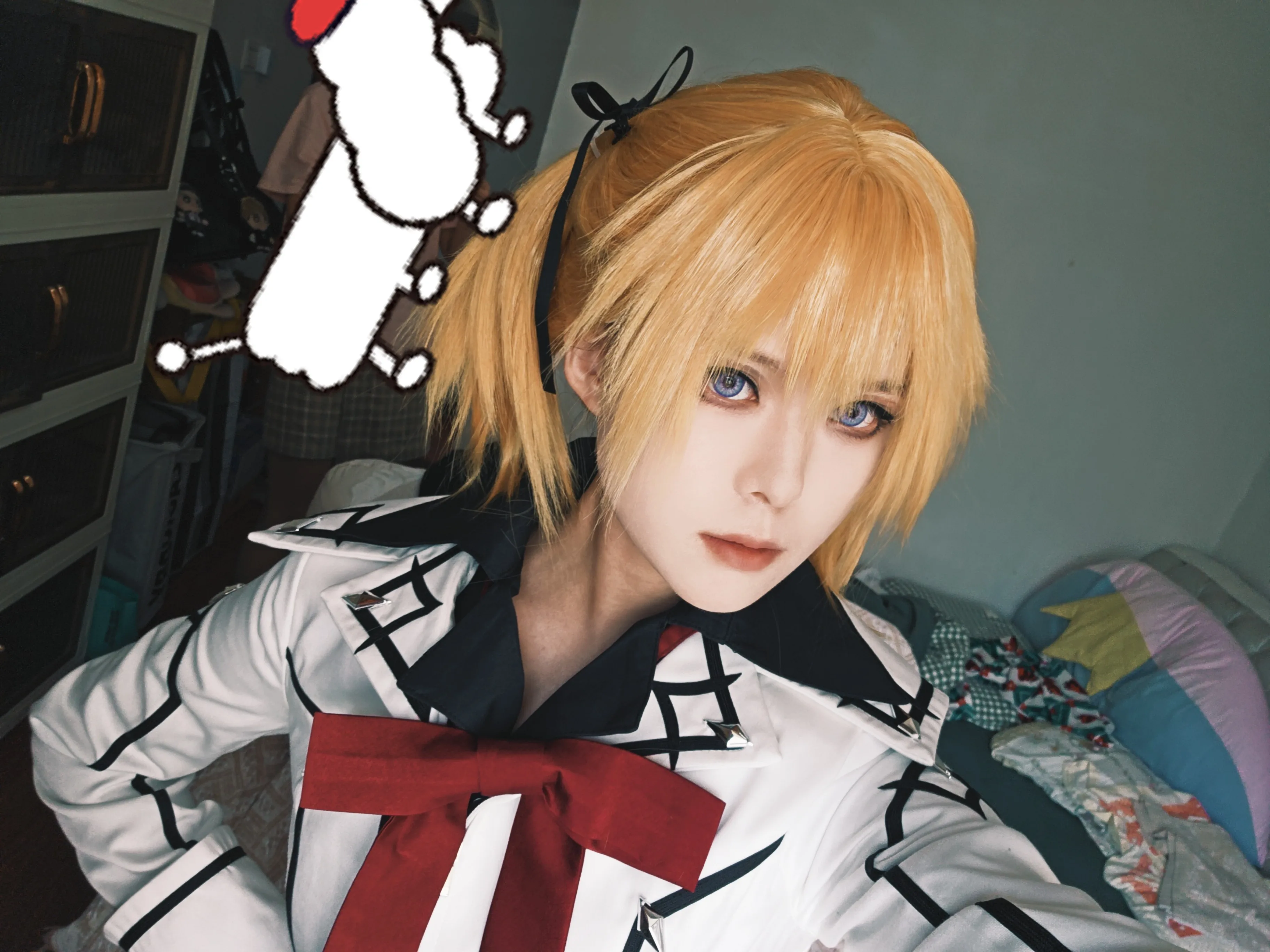 حار جديد كوران يوكي تأثيري حلي هالوين عيد الميلاد لعب الأدوار حفلة المعرض زي XS-XL أبيض وأسود نمطين